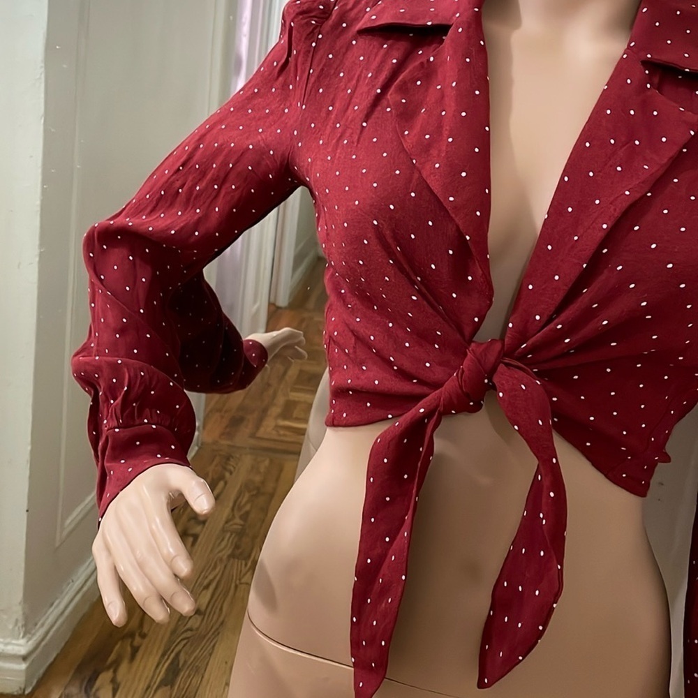 Reformation Red Polka Dot Top - Picture 9 of 14
